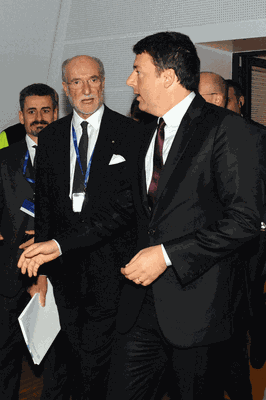 Gianfelice Rocca e Matteo Renzi