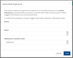 Crea Fondo di garanzia 2